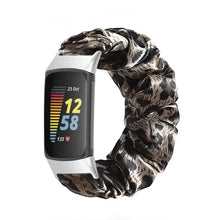Load image into Gallery viewer, Elastic Scrunchie Fitbit Band For Charge 5 - 80 color options Axios Bands