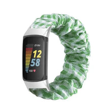 Load image into Gallery viewer, Elastic Scrunchie Fitbit Band For Charge 5 - 80 color options Axios Bands