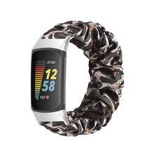 Load image into Gallery viewer, Elastic Scrunchie Fitbit Band For Charge 5 - 80 color options Axios Bands