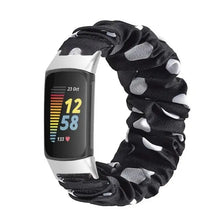 Load image into Gallery viewer, Elastic Scrunchie Fitbit Band For Charge 5 - 80 color options Axios Bands