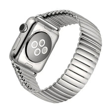 Load image into Gallery viewer, Elastic Stretchy Stainless Steel Metal Apple Watch Bands - 2 color options 38mm - 49mm Axios Bands