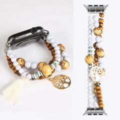 Fashion Beads Jewelry Bracelet Strap for Apple Watch Band - 36 Colors -