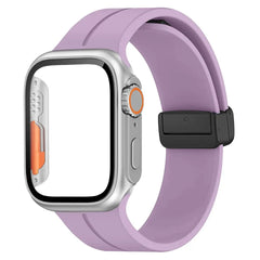 Glass+case+strap Magnetic Silicone Band -16 Color Options 40mm - 49mm -