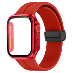 Glass+case+strap Magnetic Silicone Band -16 Color Options 40mm - 49mm -