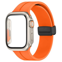 Glass+case+strap Magnetic Silicone Band -16 Color Options 40mm - 49mm -