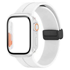 Glass+case+strap Magnetic Silicone Band -16 Color Options 40mm - 49mm -