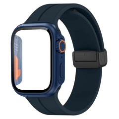 Glass+case+strap Magnetic Silicone Band -16 Color Options 40mm - 49mm -