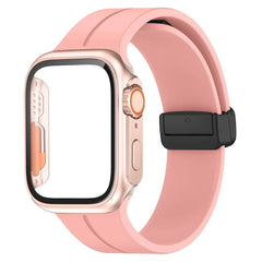 Glass+case+strap Magnetic Silicone Band -16 Color Options 40mm - 49mm -