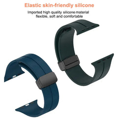 Glass+case+strap Magnetic Silicone Band -16 Color Options 40mm - 49mm -