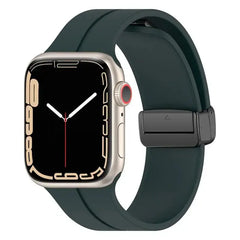Glass+case+strap Magnetic Silicone Band -16 Color Options 40mm - 49mm -
