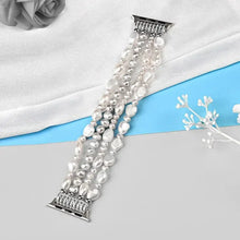 Load image into Gallery viewer, Ivory Pearl & Rhinestone Crystal Bracelet Strap for Apple Watch Band - 7 Colors Axios Bands
