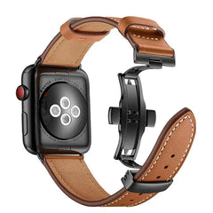 Leather Apple Watch Bands - 17 color options 38mm - 49mm -
