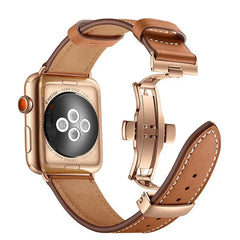 Leather Apple Watch Bands - 17 color options 38mm - 49mm -
