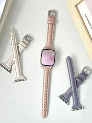 Leather Apple Watch Bands - 17 color options 38mm - 49mm -