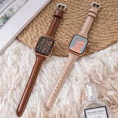Leather Apple Watch Bands - 17 color options 38mm - 49mm -