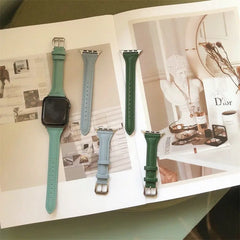 Leather Apple Watch Bands - 17 color options 38mm - 49mm -