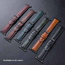 Load image into Gallery viewer, Leather Apple Watch Bands - 6 color options 38mm - 49mm Axios Bands