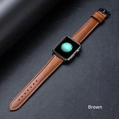 Leather Apple Watch Bands - 6 color options 38mm - 49mm -