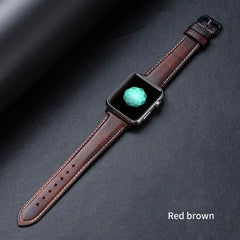 Leather Apple Watch Bands - 6 color options 38mm - 49mm -