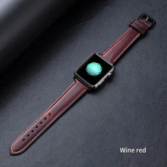 Leather Apple Watch Bands - 6 color options 38mm - 49mm -