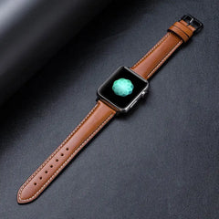 Leather Apple Watch Bands - 6 color options 38mm - 49mm -