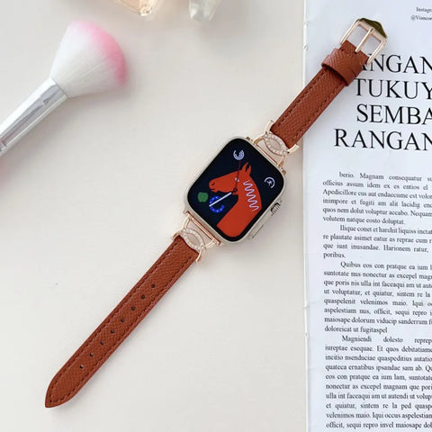 Leather Apple Watch Bands - 8 color options 38mm - 49mm -