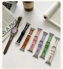 Leather Apple Watch Bands - 8 color options 38mm - 49mm -