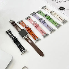 Leather Apple Watch Bands - 8 color options 38mm - 49mm -