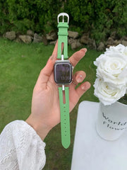 Leather Apple Watch Bands - 8 color options 38mm - 49mm -