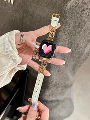 Leather Apple Watch Bands - 16 color options 38 - 49mm -