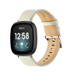 Leather Fitbit Band For Versa 3 / 4 - Sense 1 / 2 (10 color options) -