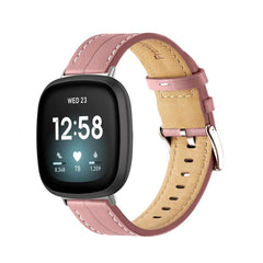 Leather Fitbit Band For Versa 3 / 4 - Sense 1 / 2 (10 color options) -