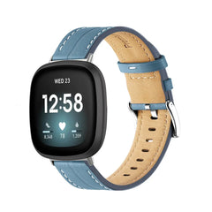 Leather Fitbit Band For Versa 3 / 4 - Sense 1 / 2 (10 color options) -