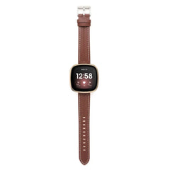 Leather Fitbit Band For Versa 3 / 4 - Sense 1 / 2 (10 color options) -