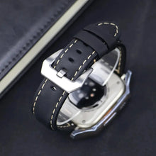 Load image into Gallery viewer, Leather Strap with Case & Screen Protector for Apple Watch Band - 14 colors Axios Bands