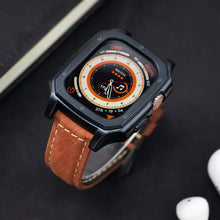 Load image into Gallery viewer, Leather Strap with Case & Screen Protector for Apple Watch Band - 14 colors Axios Bands