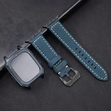 Load image into Gallery viewer, Leather Strap with Case & Screen Protector for Apple Watch Band - 14 colors Axios Bands