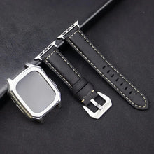Load image into Gallery viewer, Leather Strap with Case & Screen Protector for Apple Watch Band - 14 colors Axios Bands