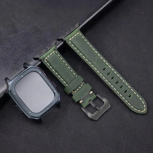 Load image into Gallery viewer, Leather Strap with Case & Screen Protector for Apple Watch Band - 14 colors Axios Bands