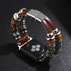 Leather & Metal Apple Watch Bands - 6 color options 38mm - 49mm -