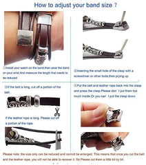Leather & Metal Apple Watch Bands - 6 color options 38mm - 49mm -