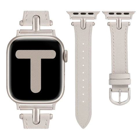 Leather & Metal Apple Watch Bands - 38 - 45mm -