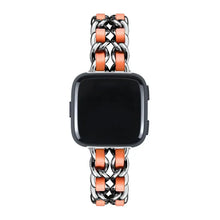 Load image into Gallery viewer, Leather & Steel Fitbit Band For Versa, Versa 2, Versa Lite - 15 color options Axios Bands
