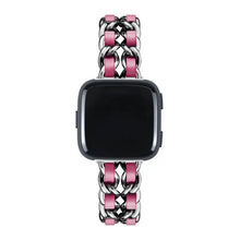 Load image into Gallery viewer, Leather & Steel Fitbit Band For Versa, Versa 2, Versa Lite - 15 color options Axios Bands