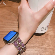 Load image into Gallery viewer, Leather & Steel Fitbit Band For Versa, Versa 2, Versa Lite - 15 color options Axios Bands