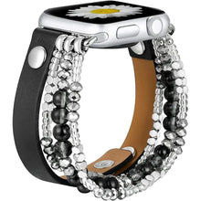 Load image into Gallery viewer, Leather and Beaded Apple Watch Band Axios Bands