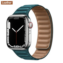 Load image into Gallery viewer, Magnetic Leather Apple Watch Bands - 50 color options 38mm - 49mm Axios Bands