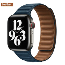 Load image into Gallery viewer, Magnetic Leather Apple Watch Bands - 50 color options 38mm - 49mm Axios Bands