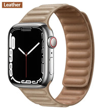 Load image into Gallery viewer, Magnetic Leather Apple Watch Bands - 50 color options 38mm - 49mm Axios Bands