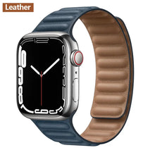 Load image into Gallery viewer, Magnetic Leather Apple Watch Bands - 50 color options 38mm - 49mm Axios Bands